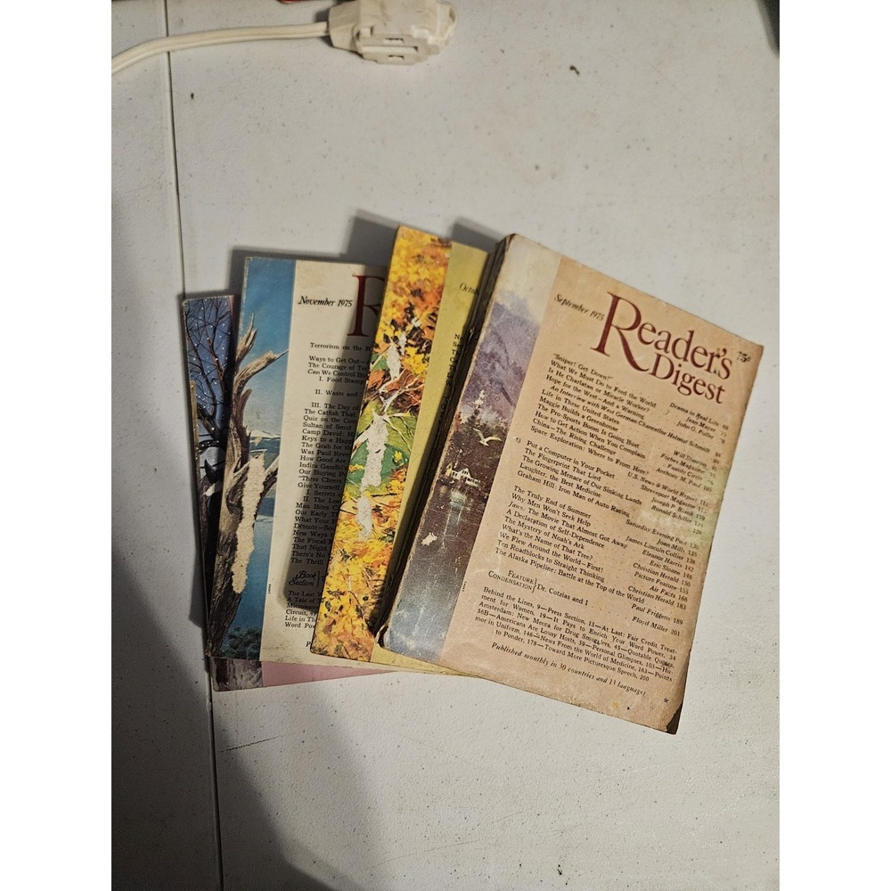 Lot Of 4‎ 1975 Reader's Digest Magazines